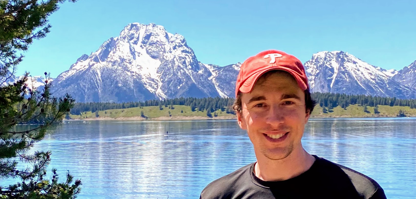 Mike Moran in front of Mount Moran